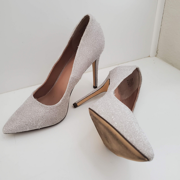 Sleek Silver Pumps